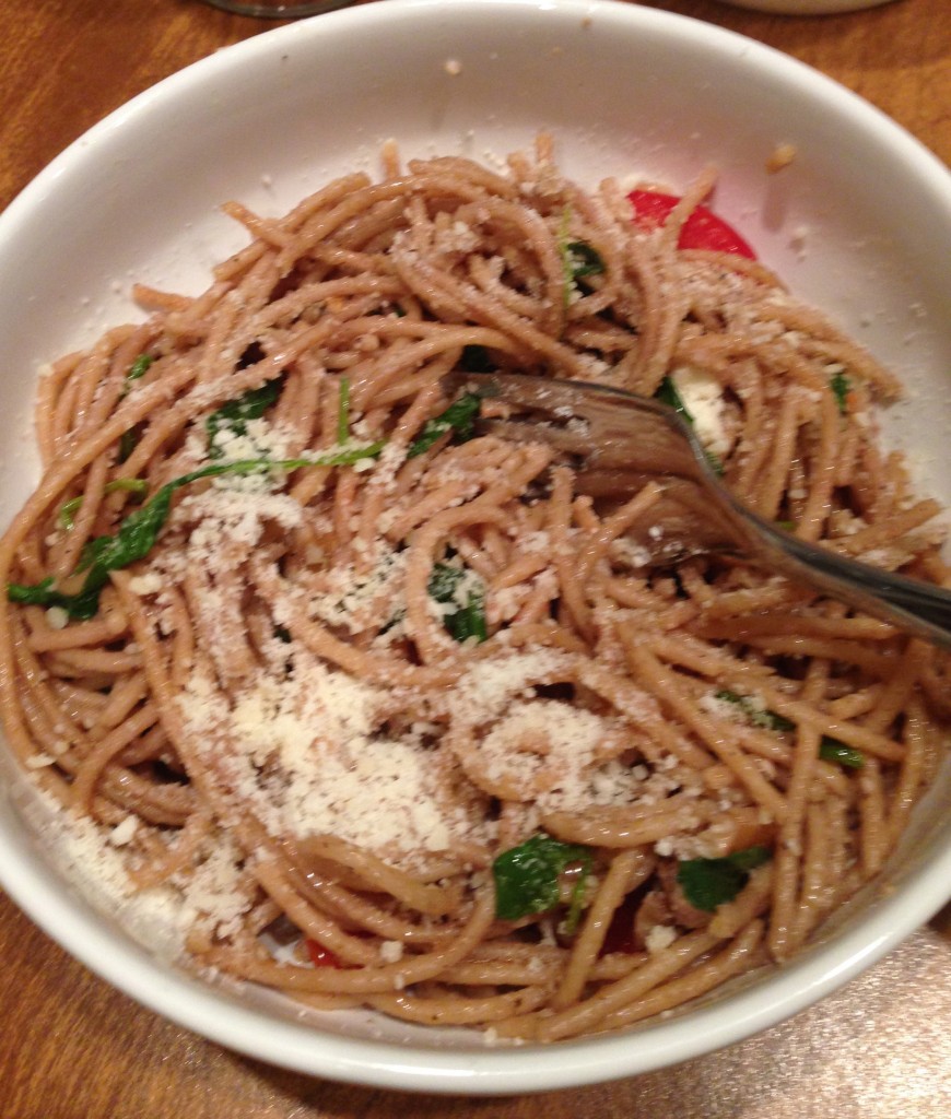 Whole Wheat Pasta with Browned Butter, Arugula. and WAlnuts