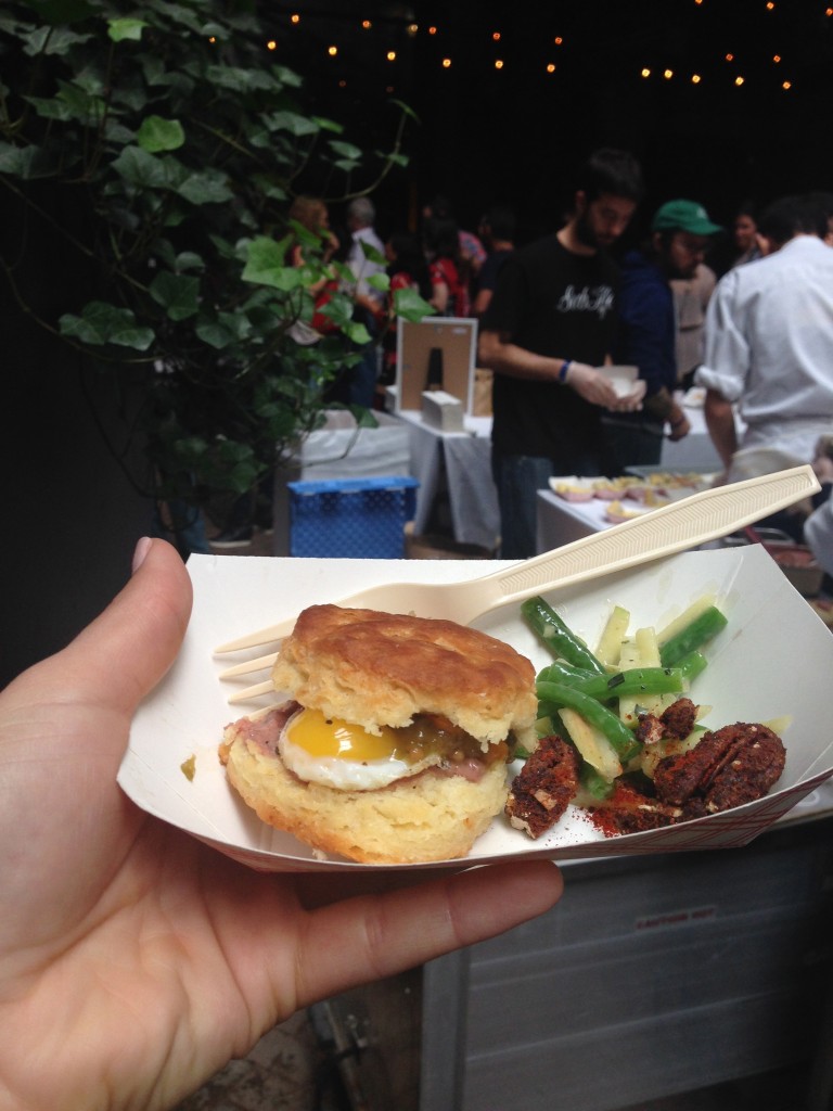 NYCWFF: Biscuit with Quail Egg