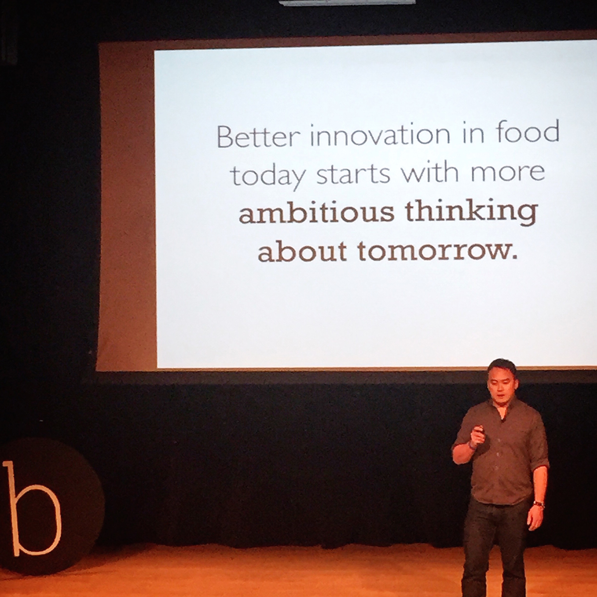 "Better innovation in food today starts with more ambitious thinking about tomorrow." - Mike Lee, The Future Market