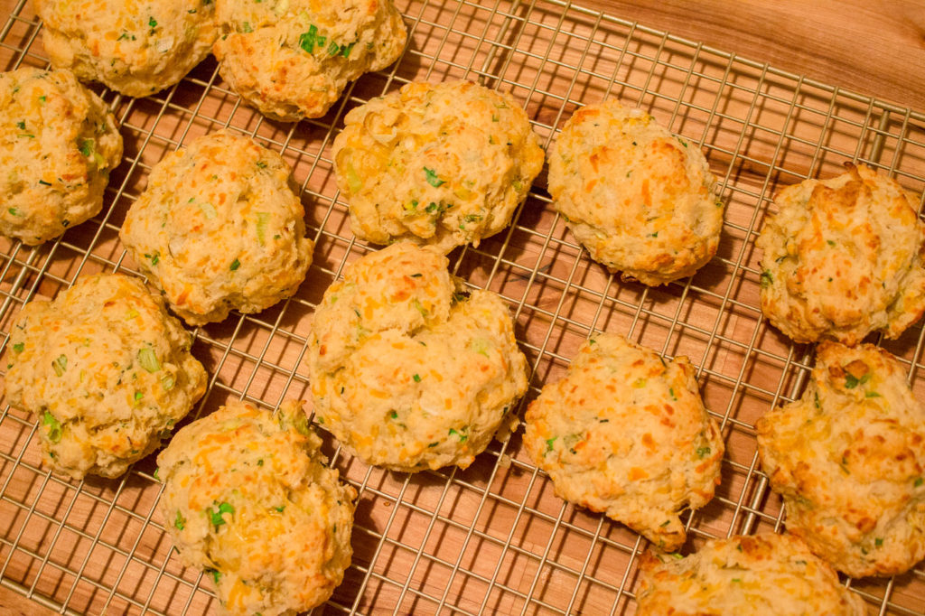 Cheddar Chive Scallion Biscuits